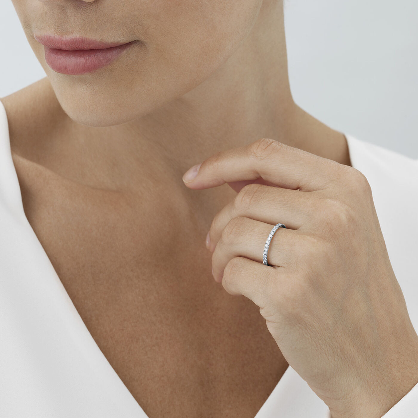 AURORA Ring Diamant 0.41 ct Vitguld