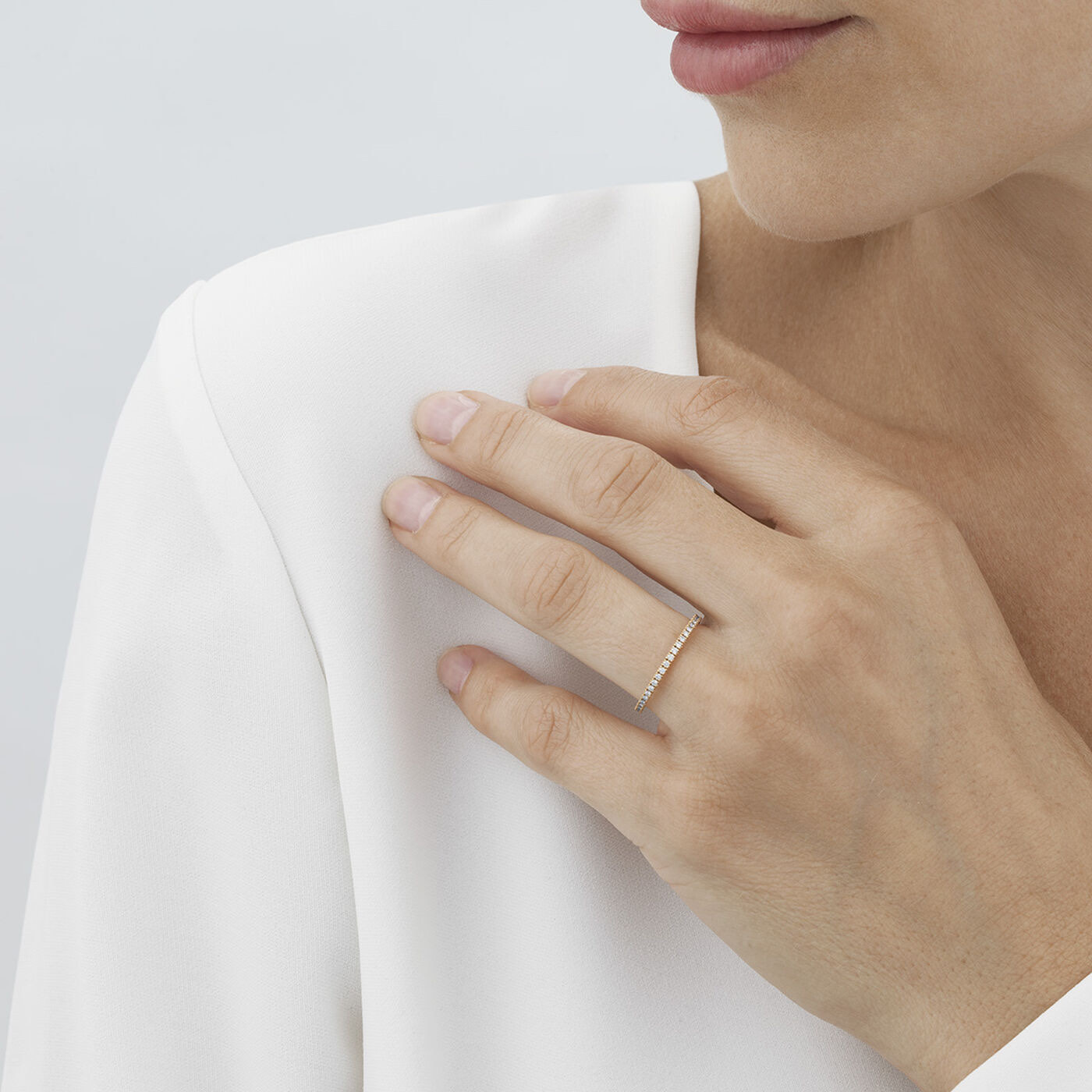 AURORA Ring Diamant 0.22 ct Vitguld