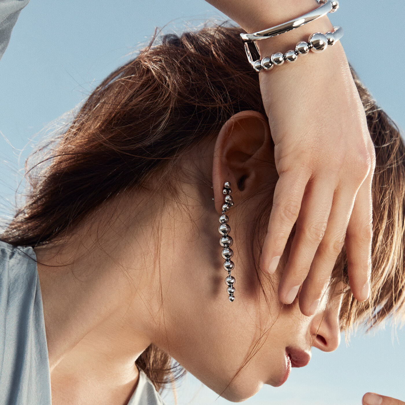 MOONLIGHT GRAPES BANGLE Armband Silver