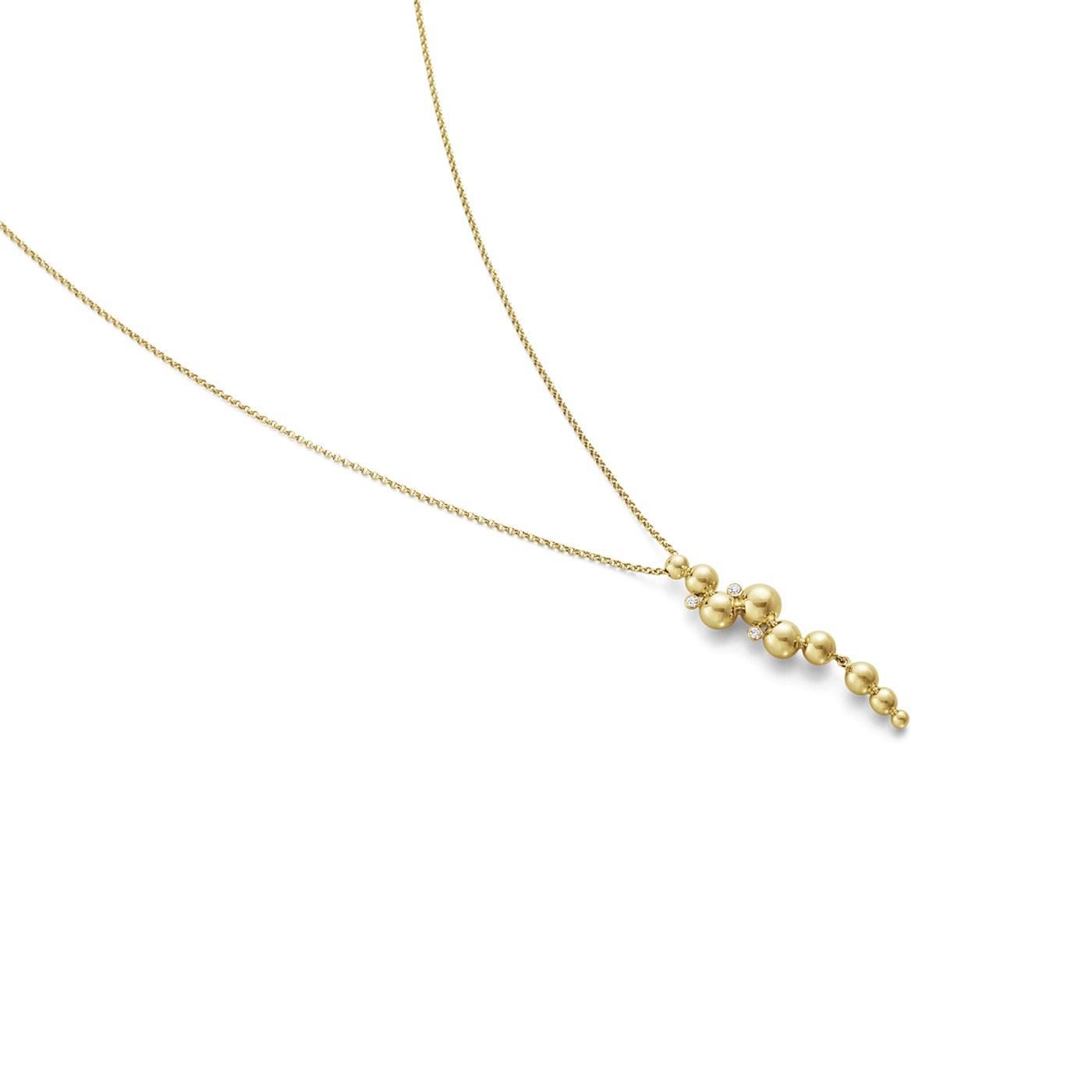 MOONLIGHT GRAPES LONG Hängsmycke Guld Diamant 0.05 ct