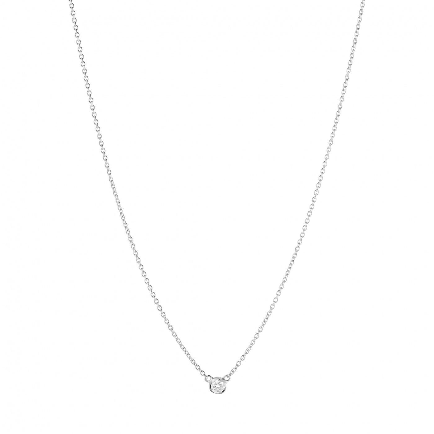 GJ SIGNATURE SOLITAIRE PENDANT White Gold DIAMOND 0.05 CT