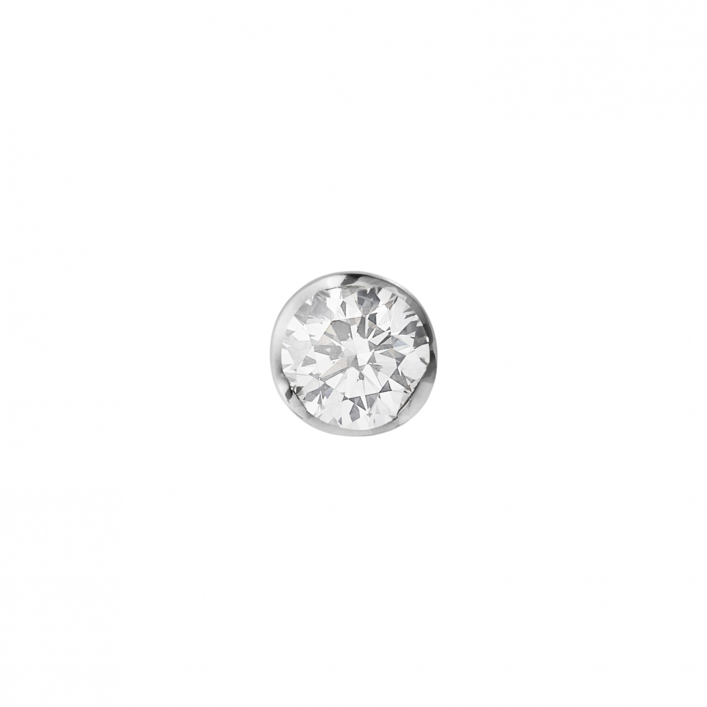 GJ SIGNATURE SOLITAIRE EARSTUD White Gold DIAMOND 0.20 CT (1st)