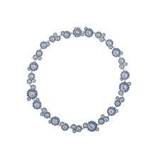 DAISY Halsband Silver BLUE