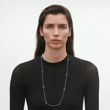 OFFSPRING Sautoir Halsband Silver 90 cm