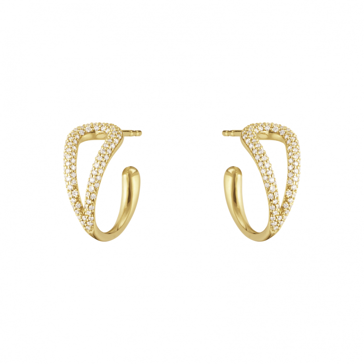 MERCY SWIRL Örhängen Guld Diamanter  0.41 CT