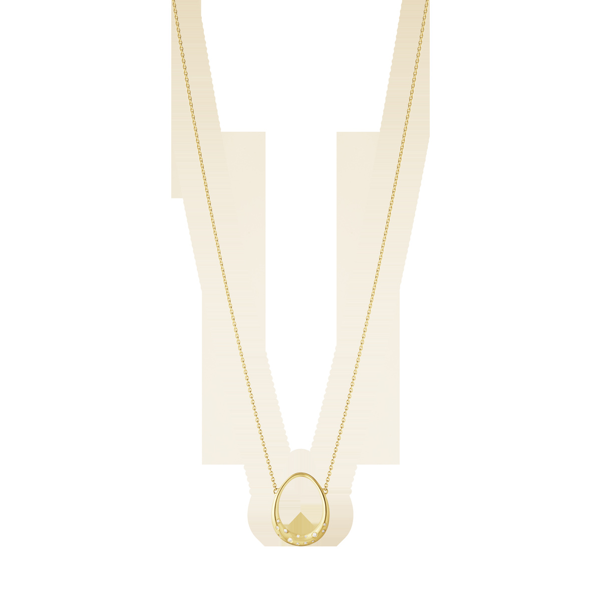 Offspring Halsband, litet 0,04ct Guld