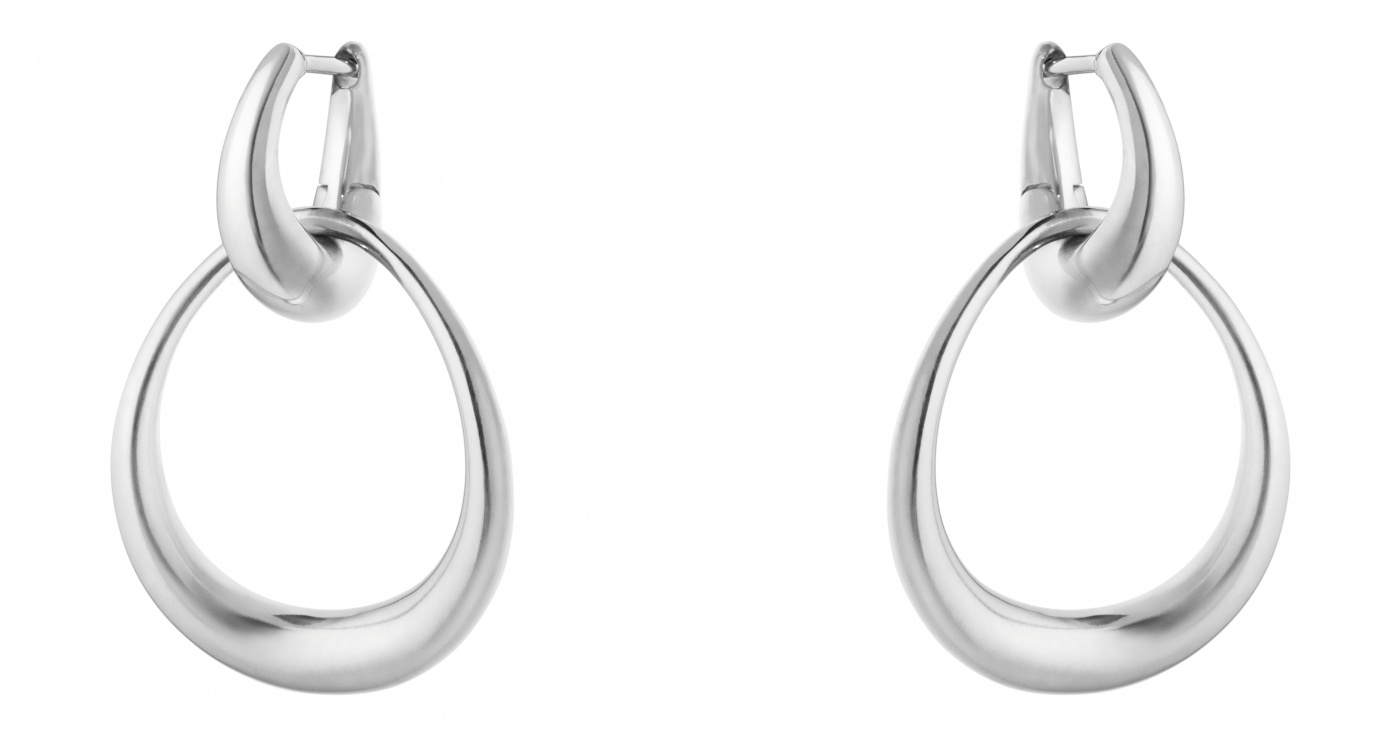 Offspring örhängen, mellan 0,08ct Silver