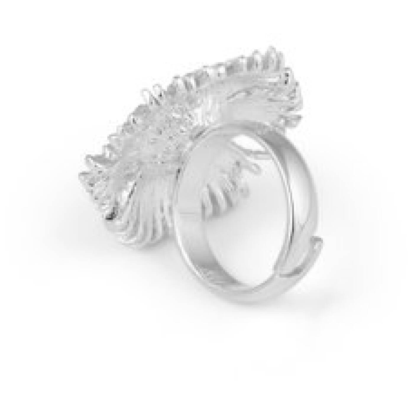Gatsby big stone ring Silver