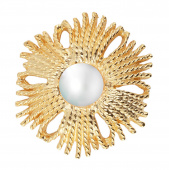 Gatsby Pearl brosch/pendant Guld