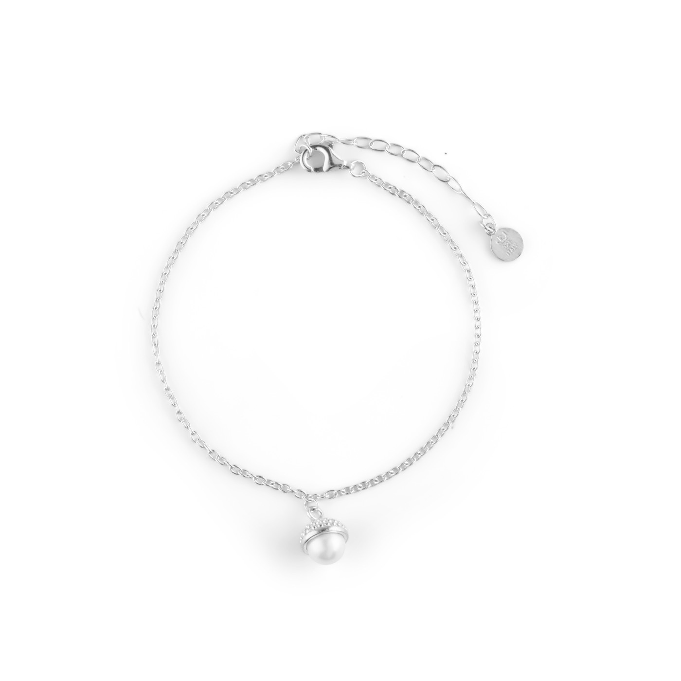 Pearl bubble brace armband Silver