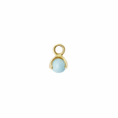 Letters stone 12 turquoise pend guld