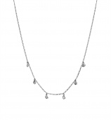 Adina halsband (silver) 41 cm