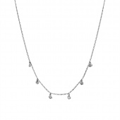 Adina halsband (silver) 41 cm