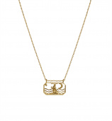 Zodiac stenbocken halsband (guld) 45 cm