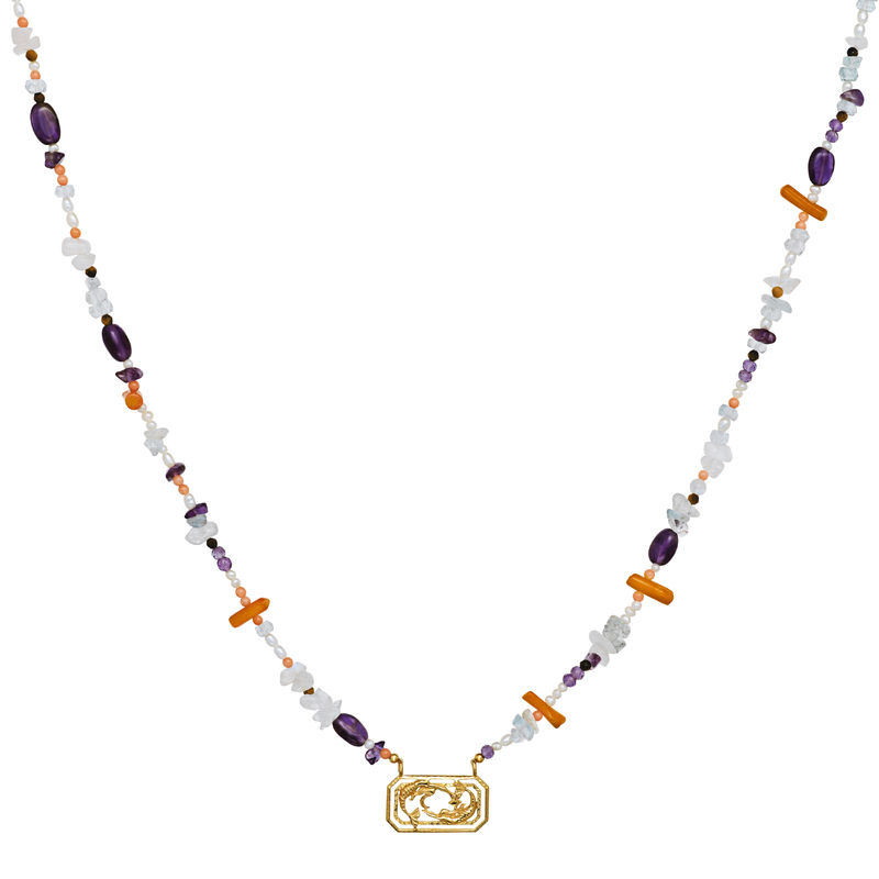 Zodiac Water Pisces Halsband (Guld)