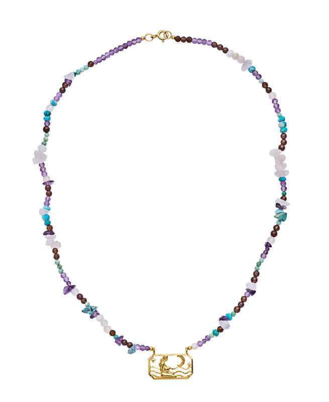 Zodiac Earth Virgo Halsband (Guld)