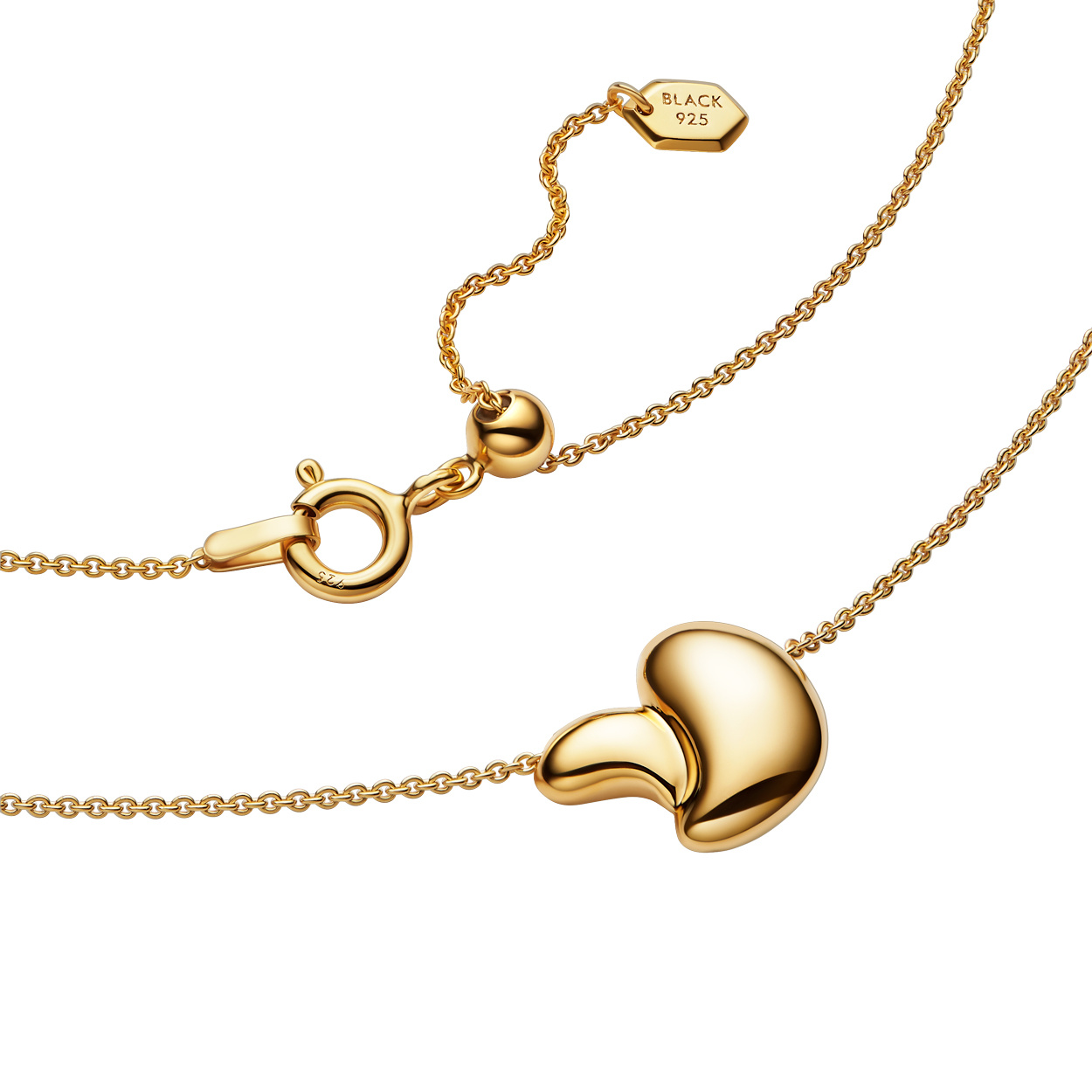 Sagene 55 Necklace Goldplated Silver