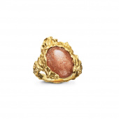 Goddess ring Sunstone (guld)