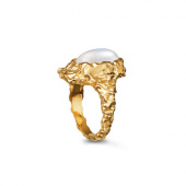 Goddess ring Moonstone liten (guld)