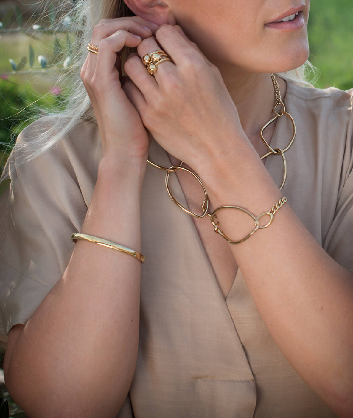 KLARA armband 5mm Guld