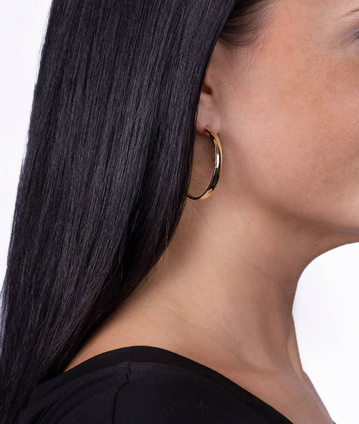 KLARA 40 mm örhänge Stål