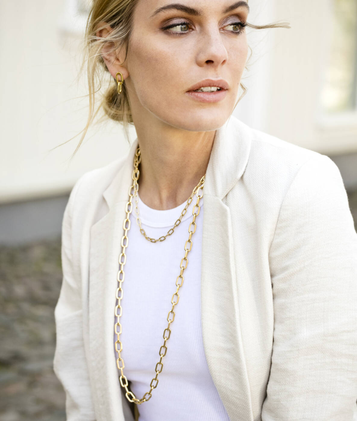 CHANIA Small halsband Guld