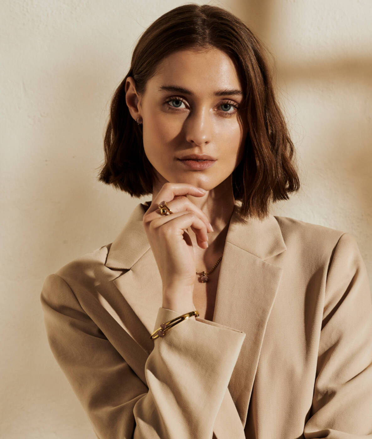 VICTORIA halsband Guld/Rosa