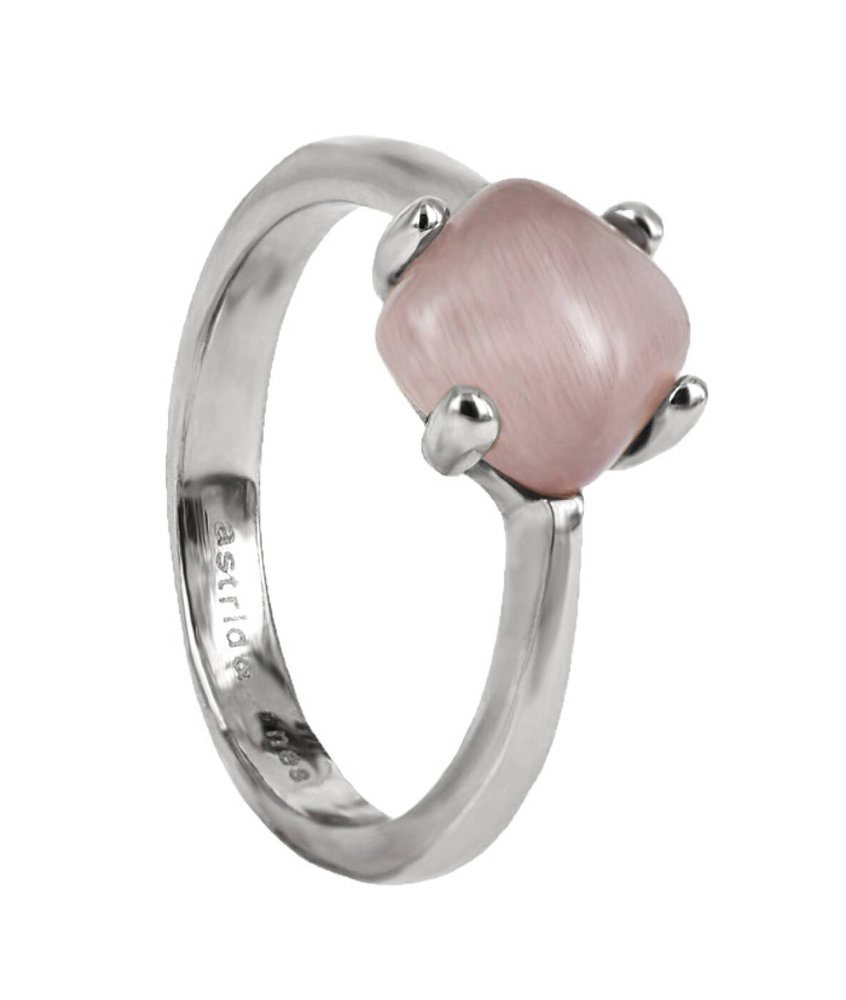 VICTORIA Stål/Rosa ring