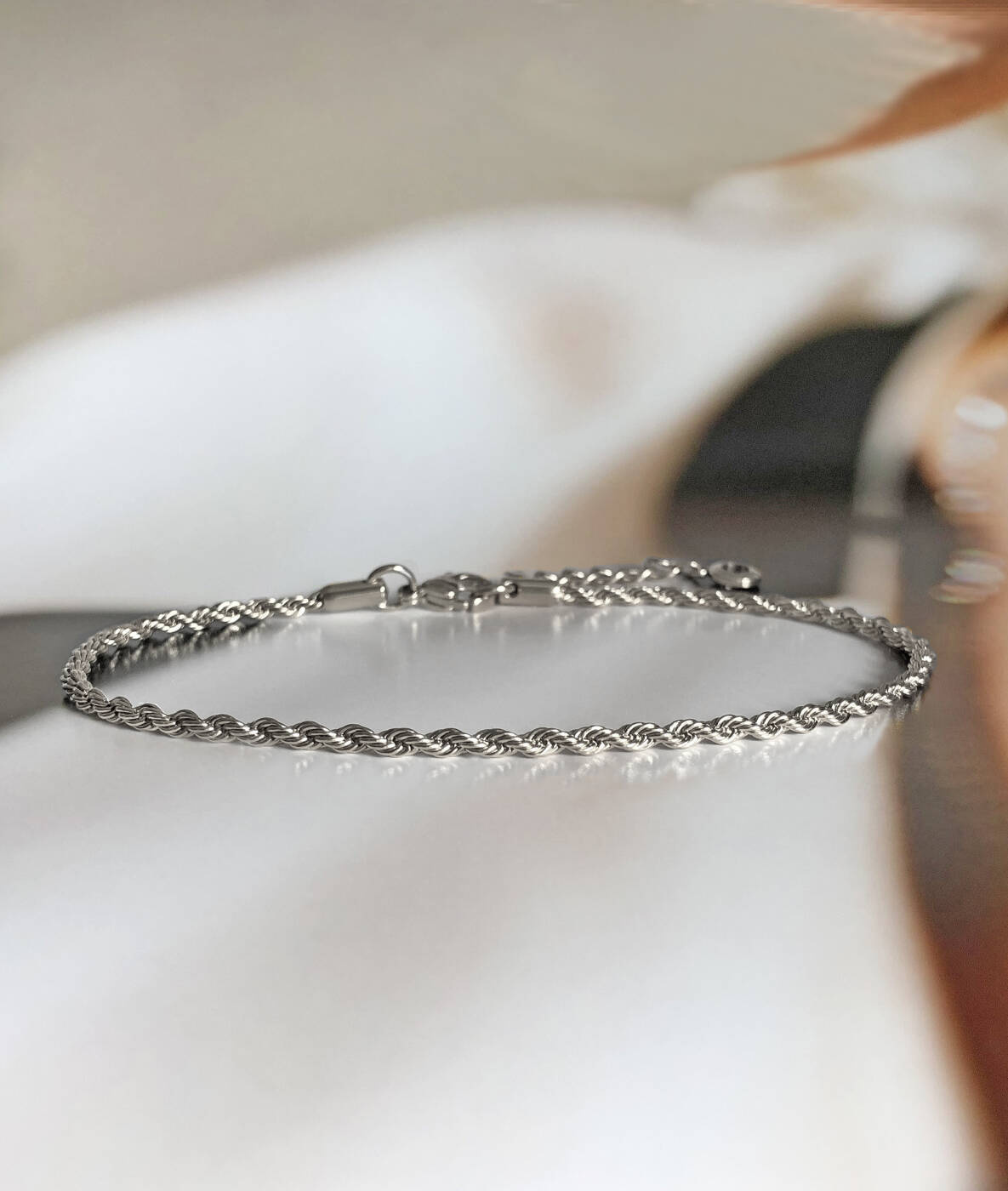 TWINNIE ANKLET fotlänk armband Stål