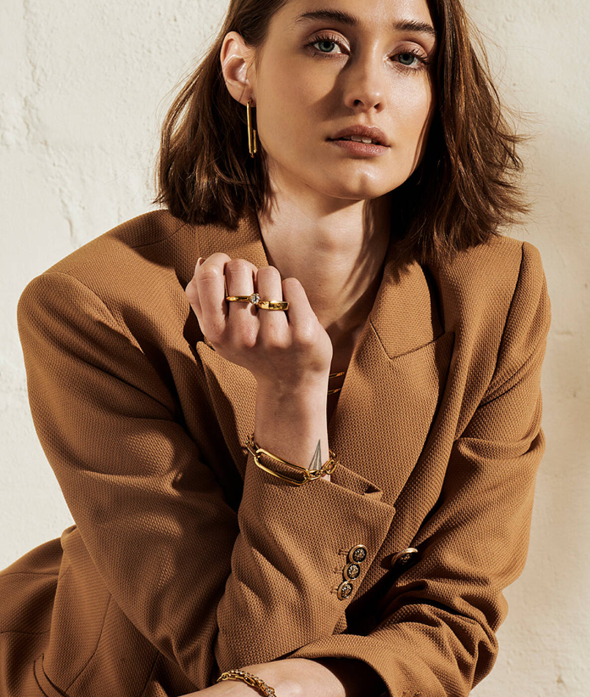 CHANIA Single örhänge Stål