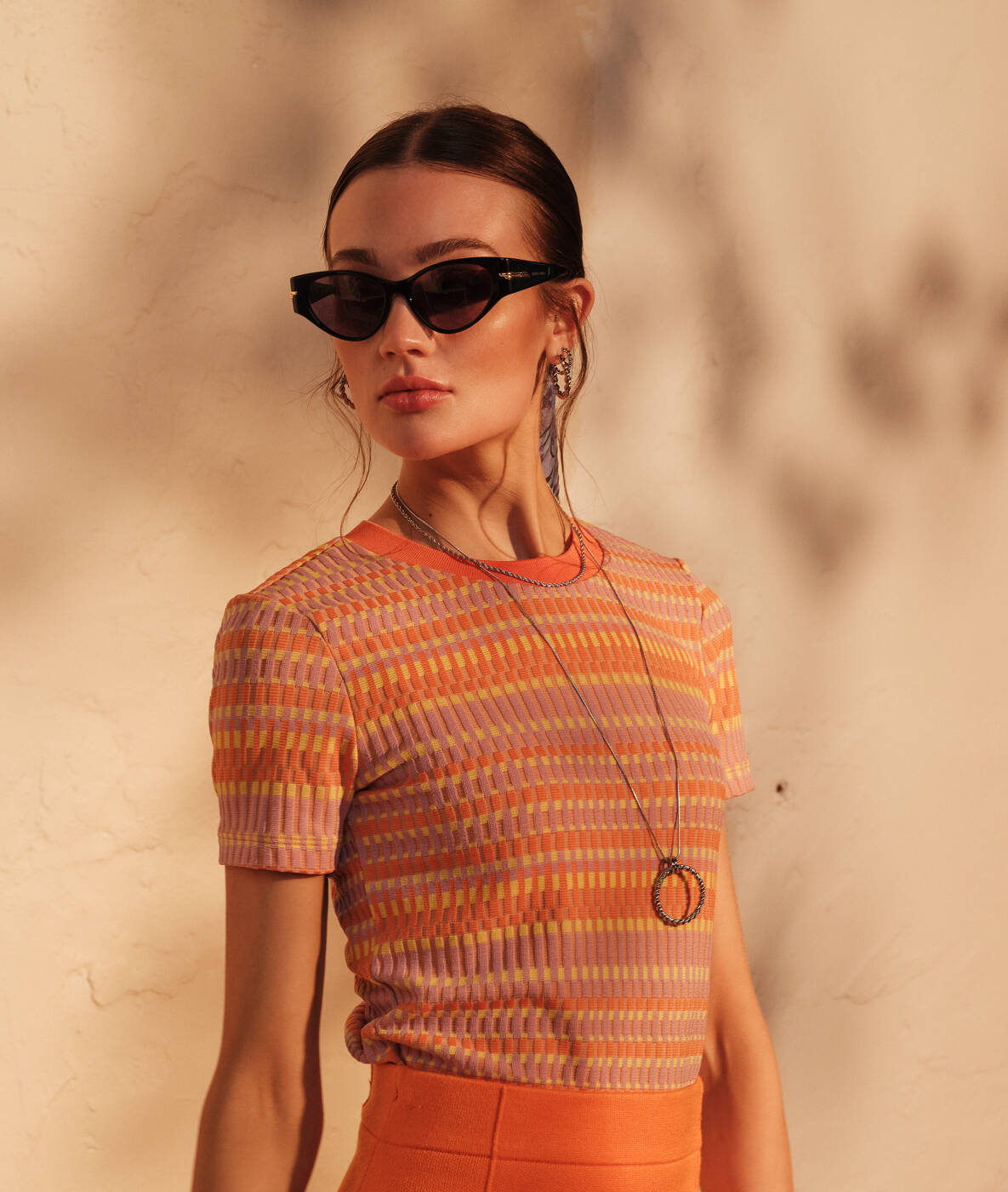 TWIST Long halsband Stål