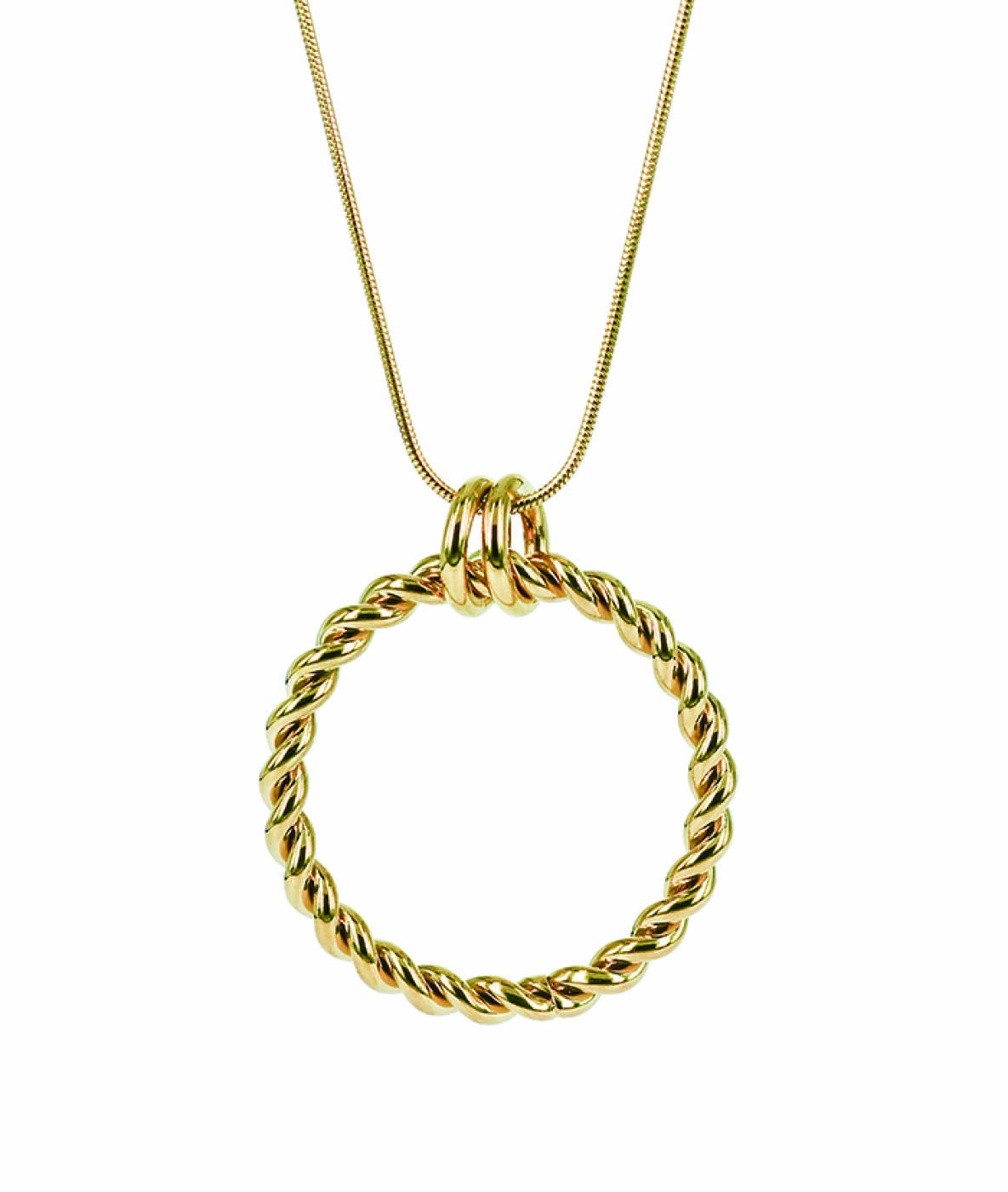 TWIST Long halsband Guld