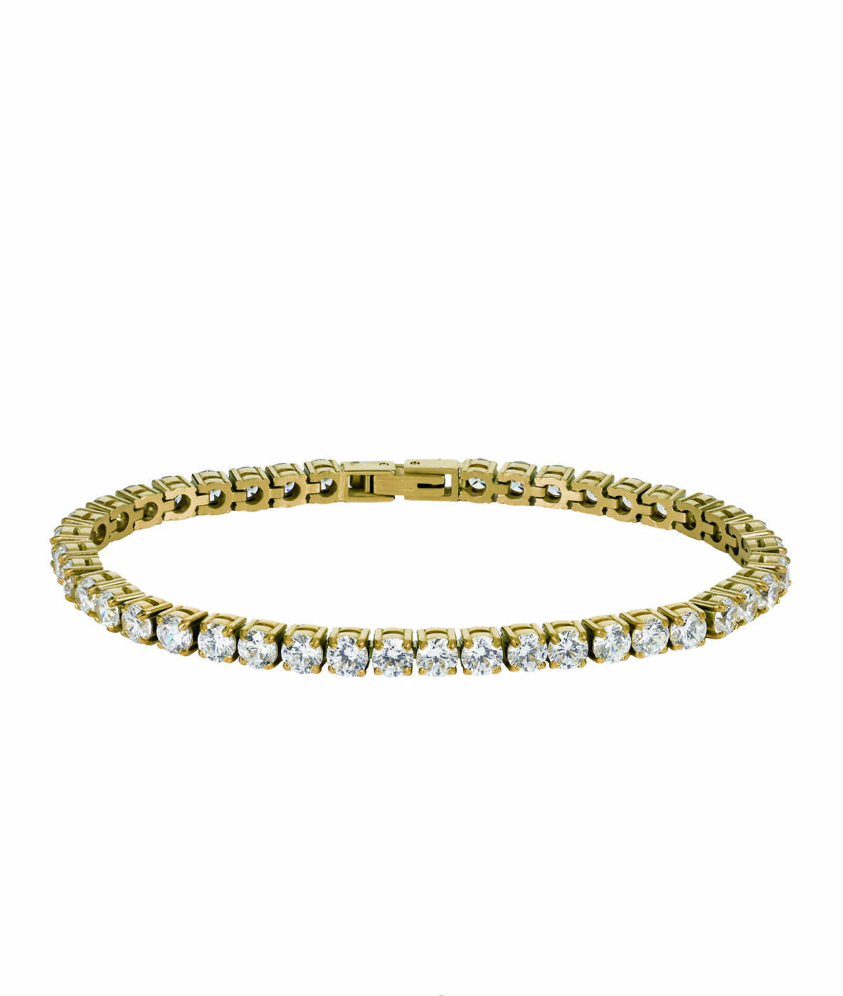 GLIMRA 4mm armband Guld/Kristall