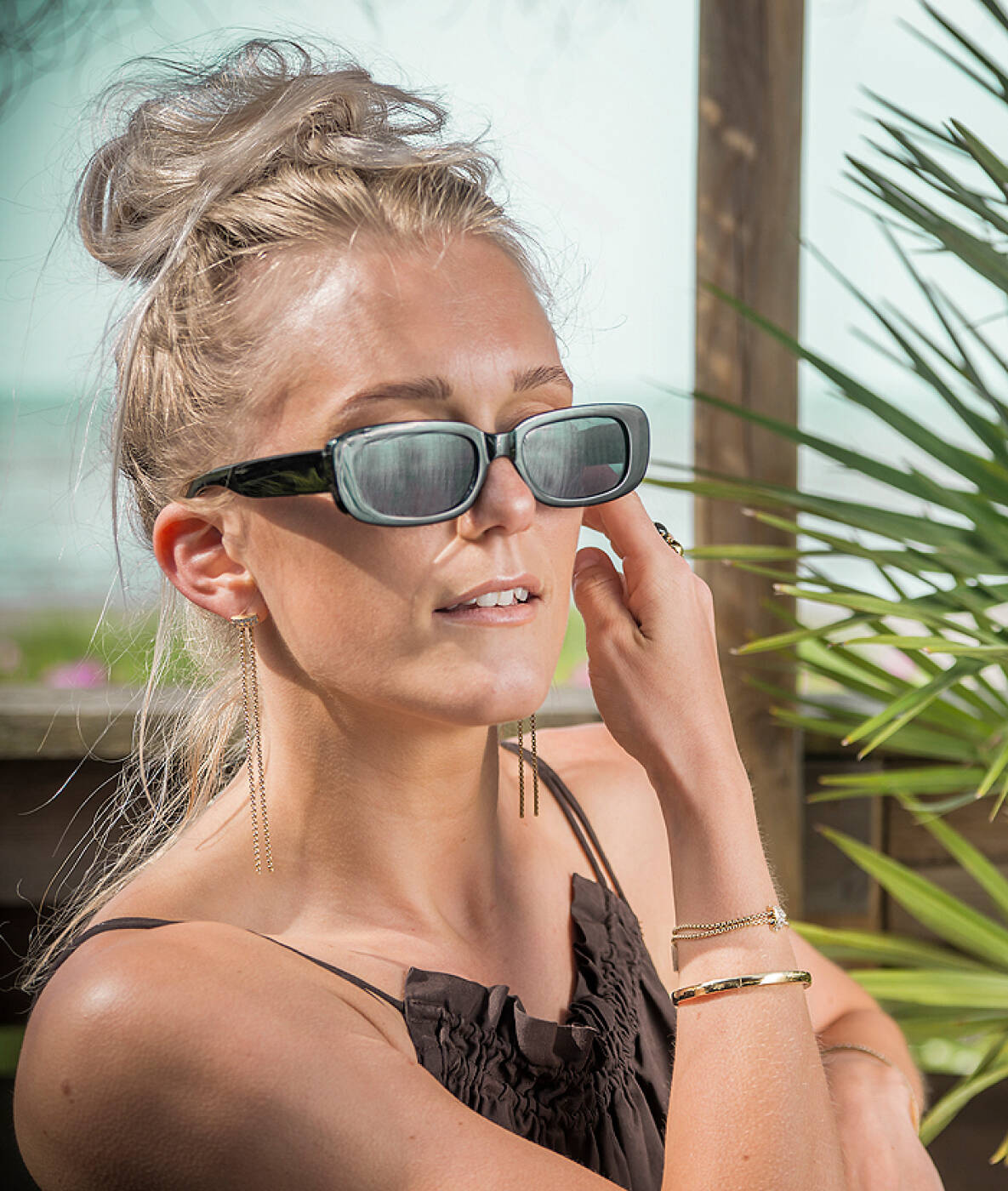 CLARISSA Long örhänge Guld