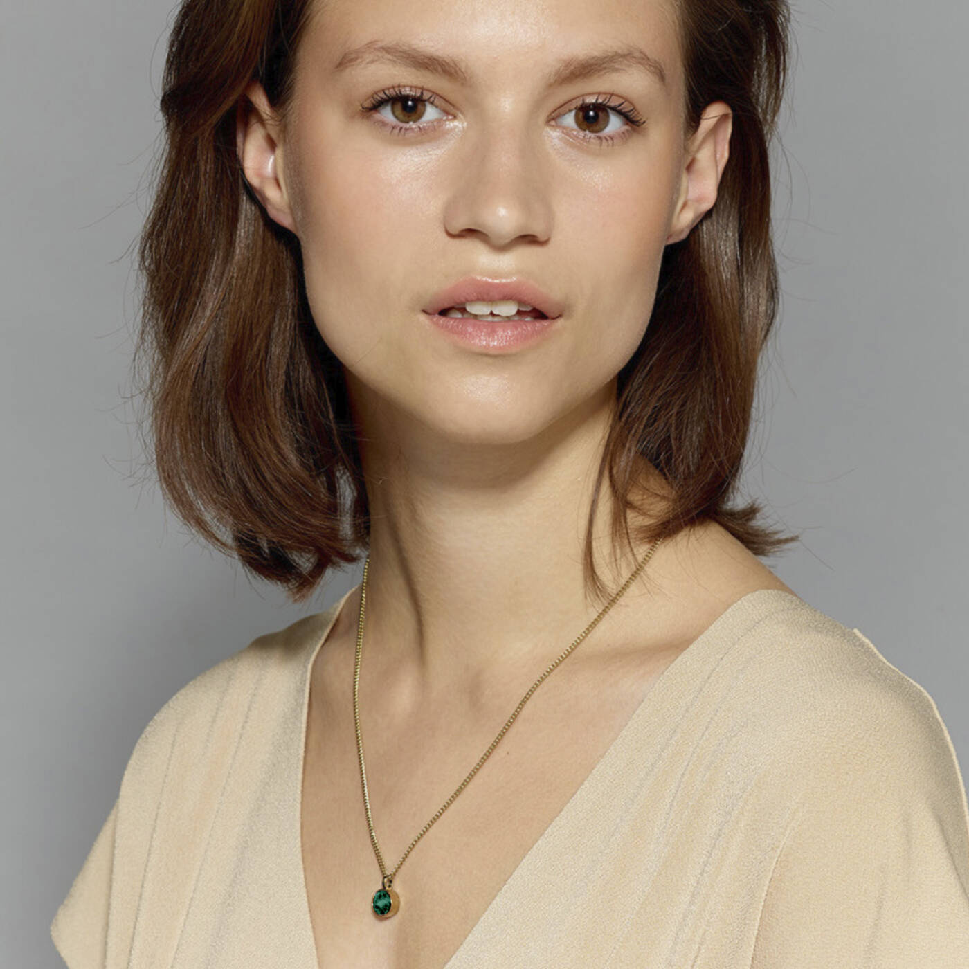 ETTE Guld GREEN Halsband