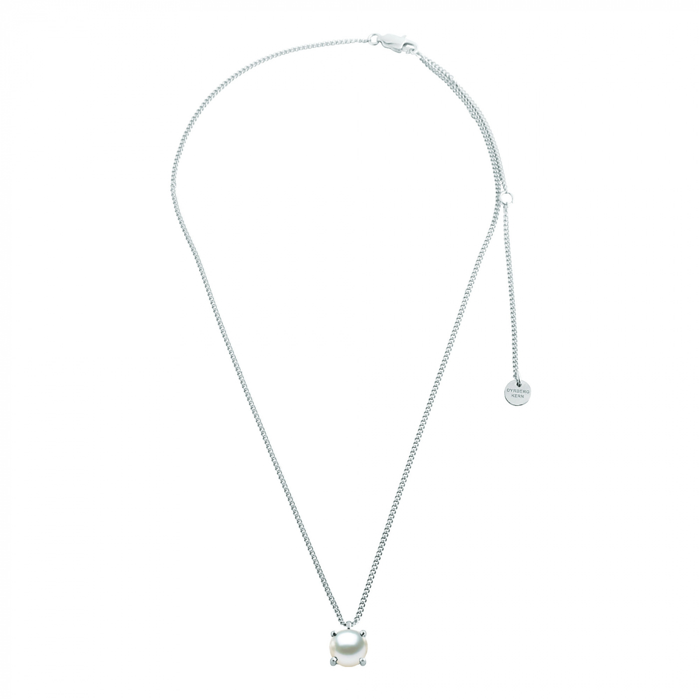 MANNY Silver WHITE PEARL Halsband