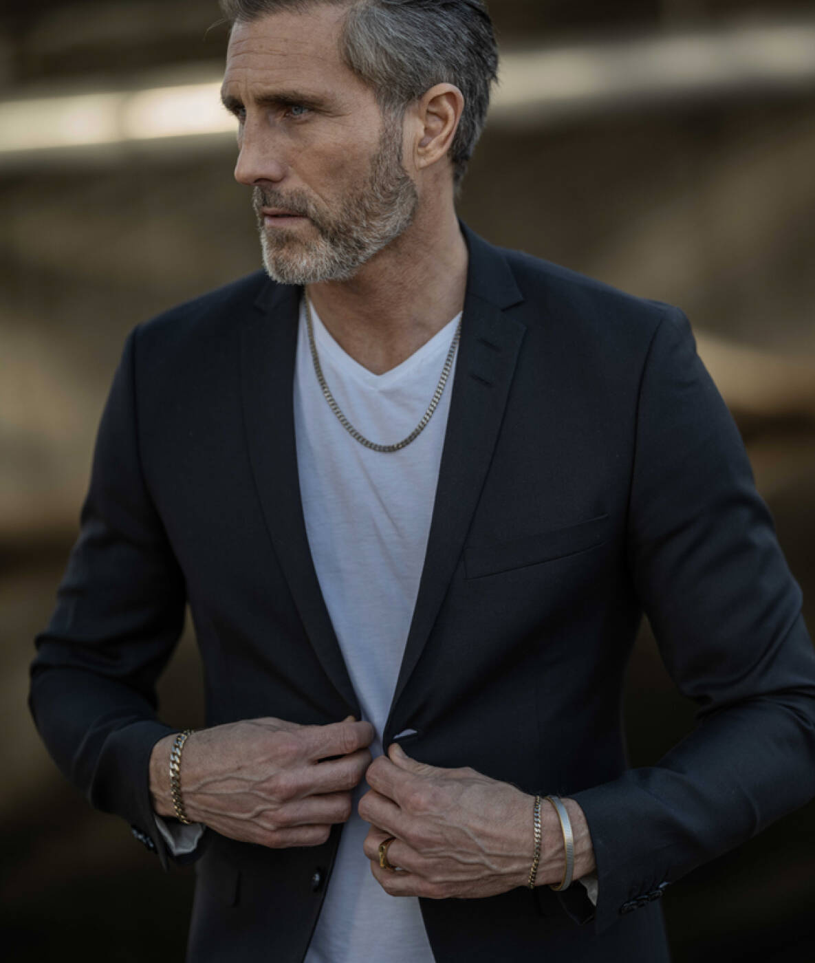 TEXAS armband Stål/Guld