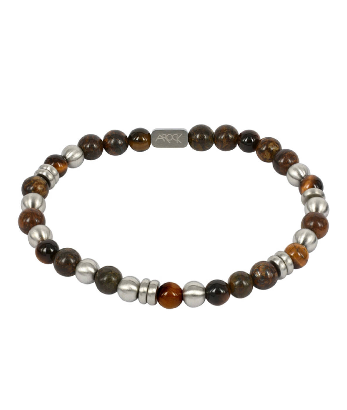 EDDIE armband Brunt/stål