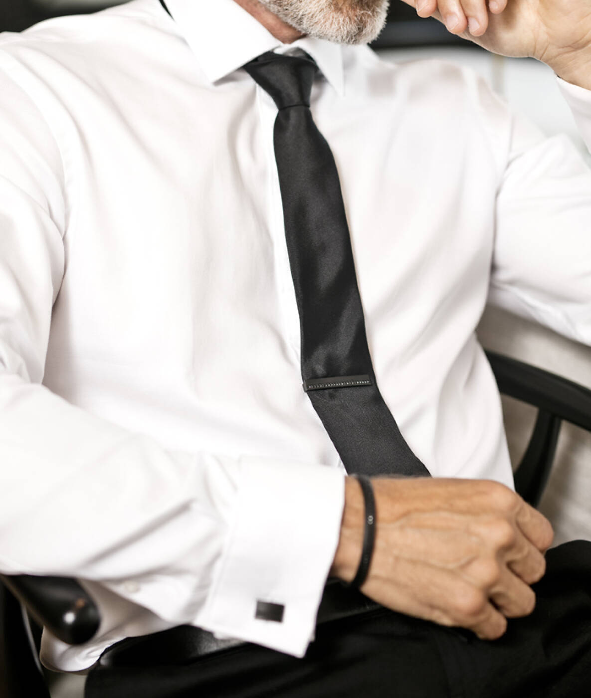 MOLTAS Stone slipsnål Svart/Svart