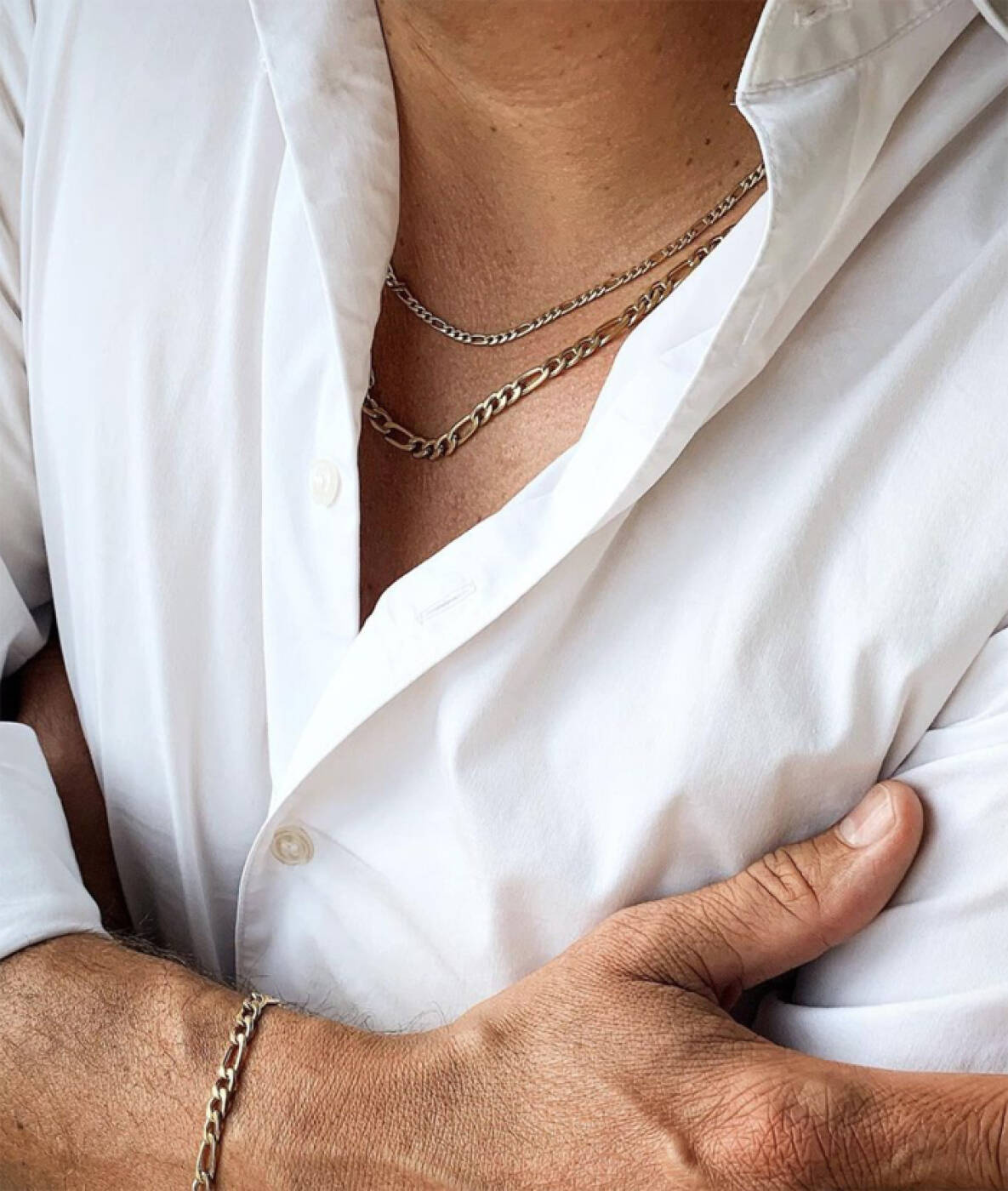 SCOTT Medium halsband Guld