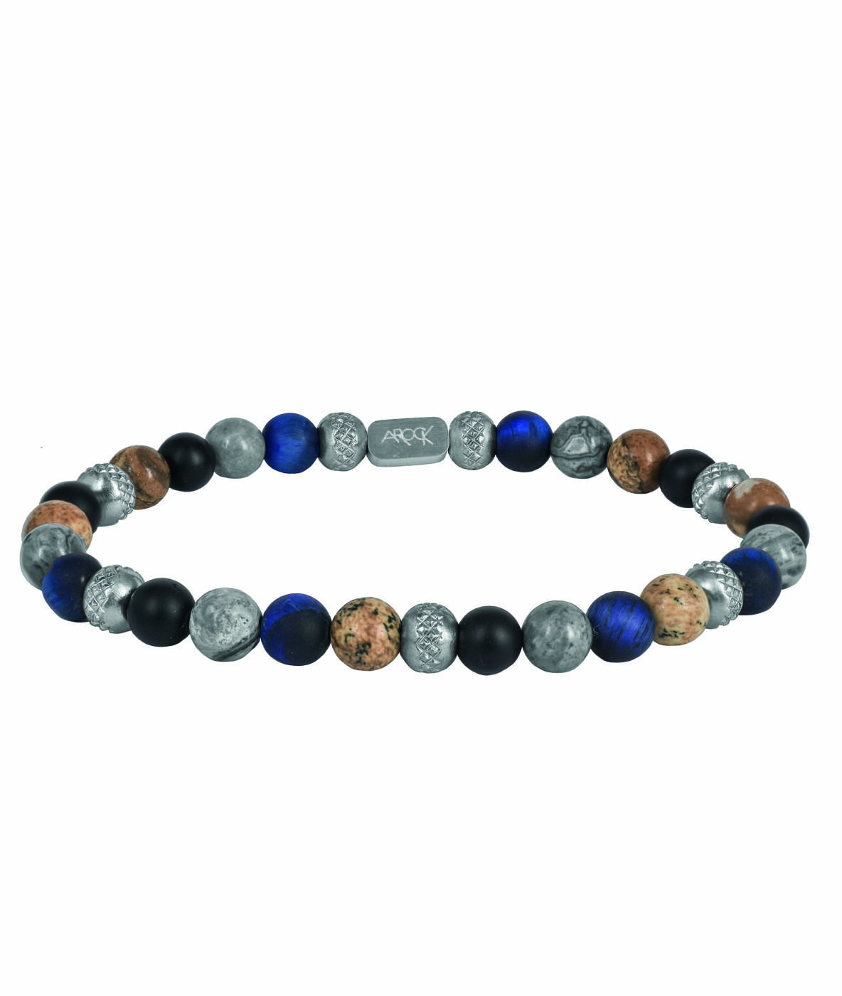 MIKE armband Stål/Blå