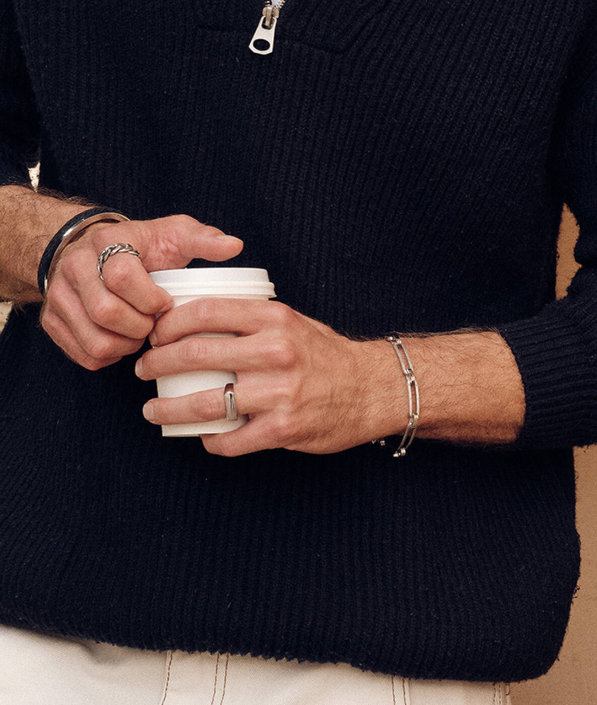 BENJAMIN Single armband Stål