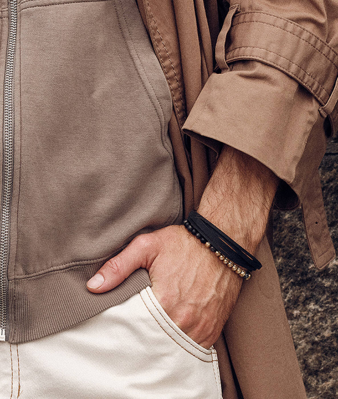 DOUGLAS 19cm armband Svart