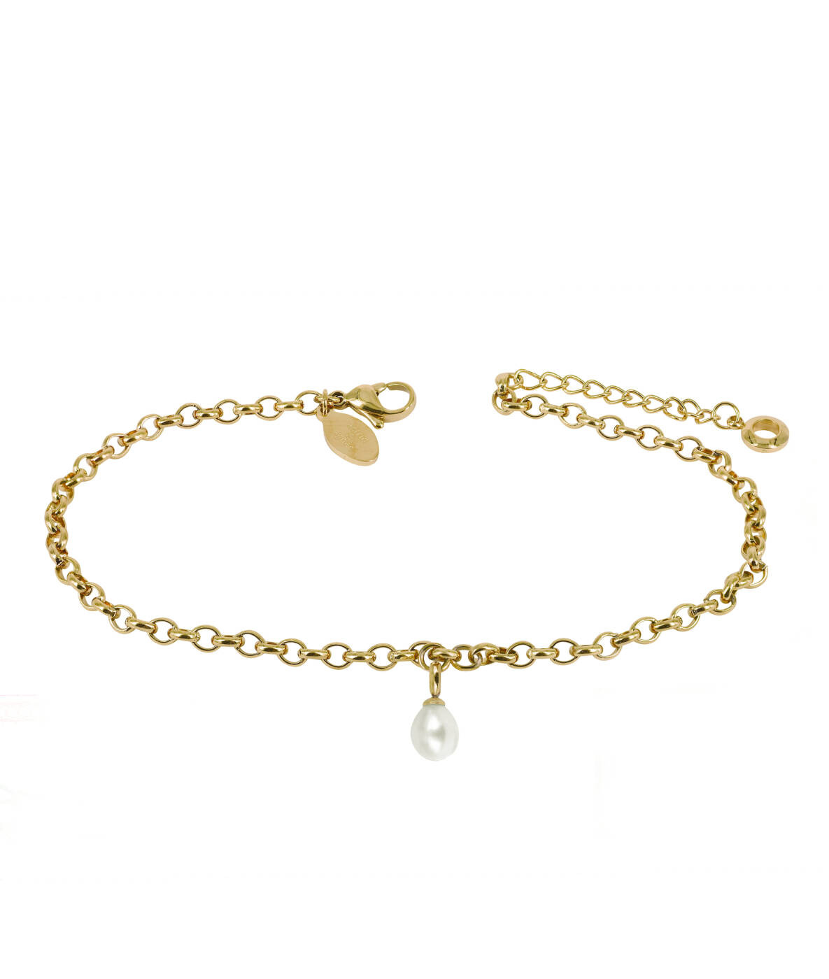 PALMA Single ANKLET fotlänk armband Guld