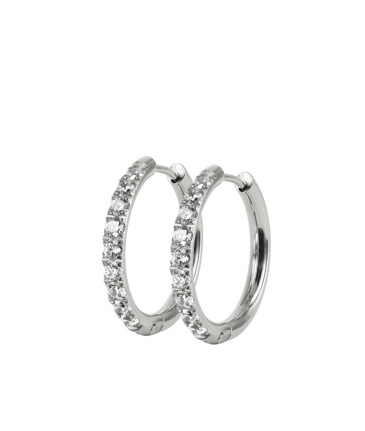 LUCY Large örhänge Stål