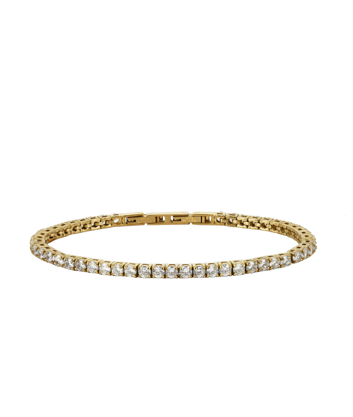 GLIMRA 3mm armband Guld/Kristall