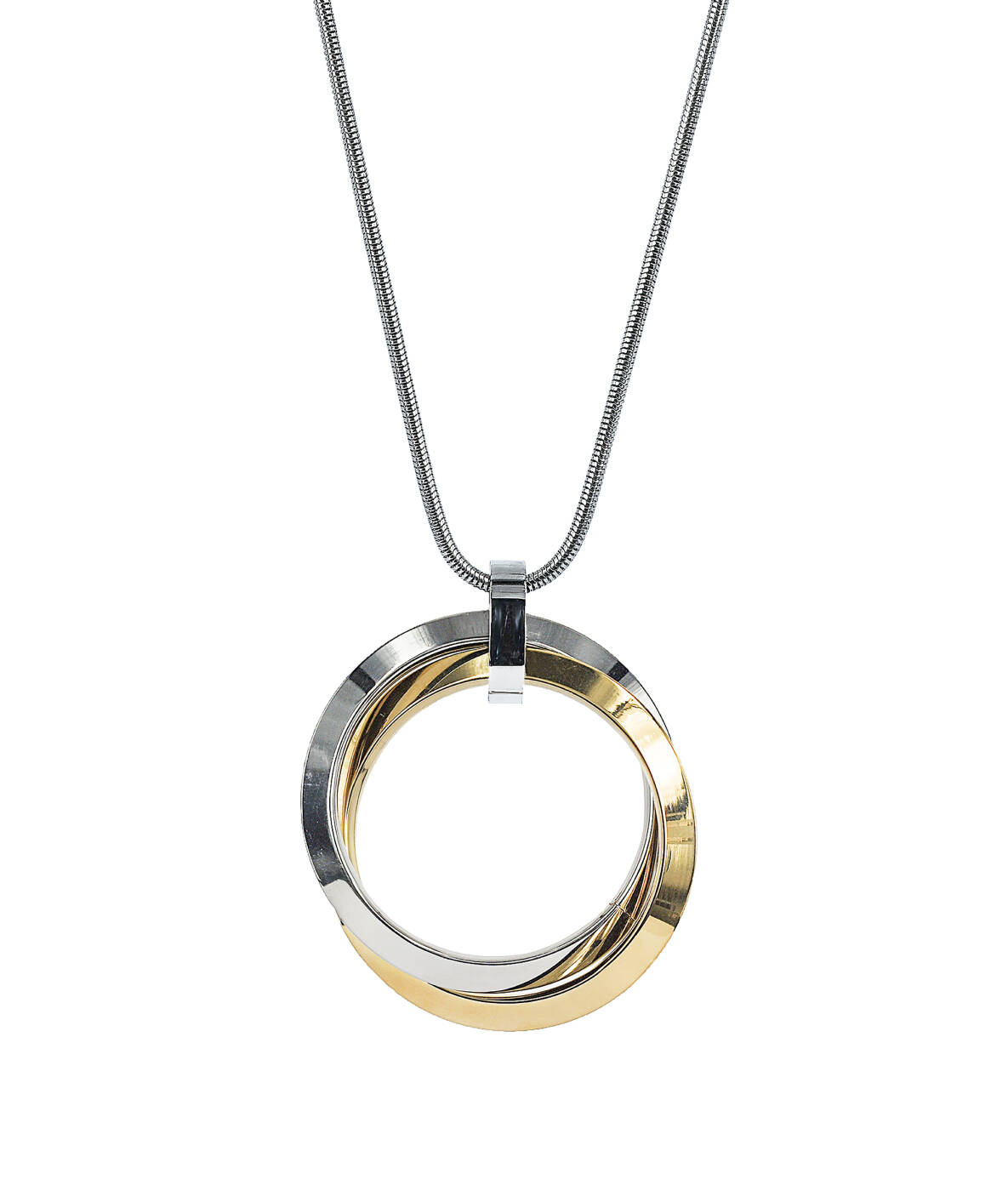 CHELSEA Short halsband Stål/Guld