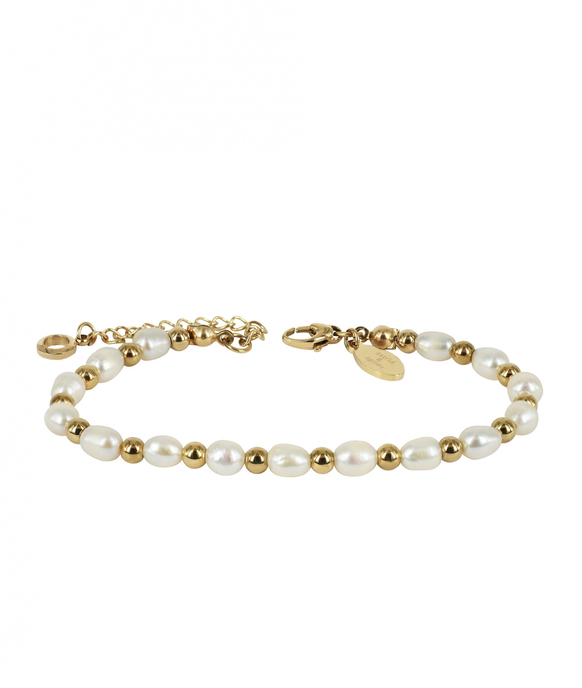 Palma armband pärlor/guld