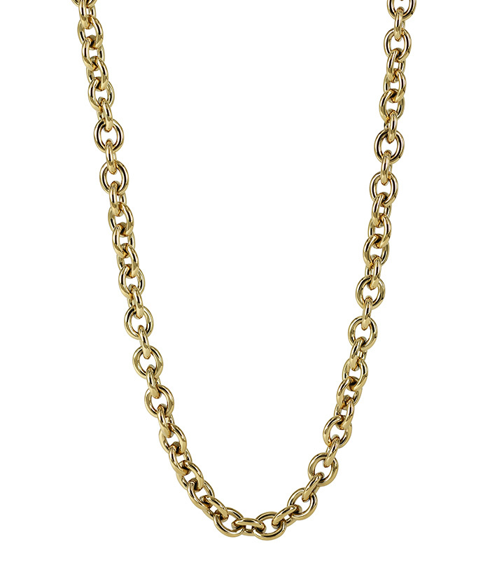 RUBY Small Long Halsband Guld