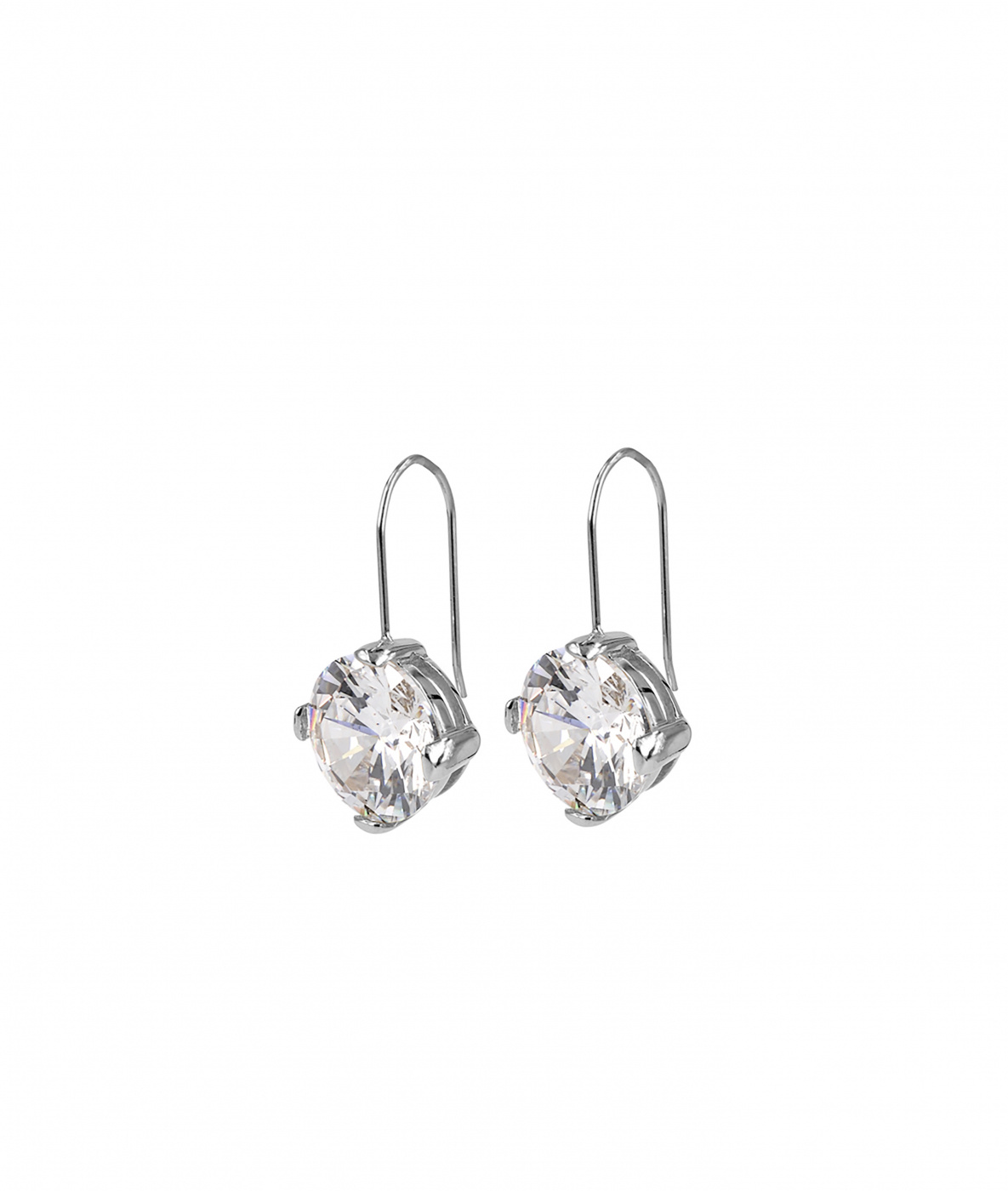 FRIDA Short Örhänge Stål/Vit